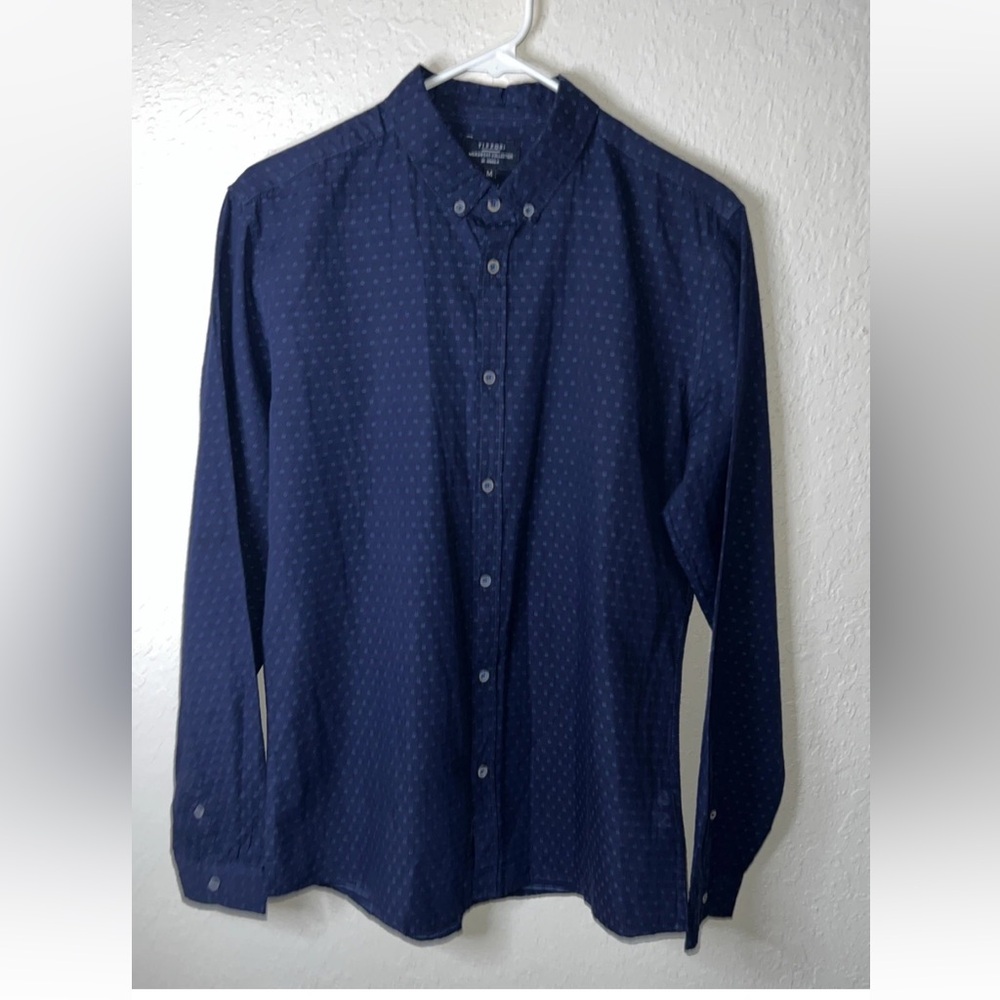 Tiffosi Menswear Collection Shirt Slim Fit Blue Size Medium